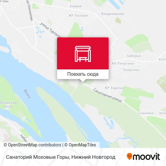 Карта Санаторий Моховые Горы