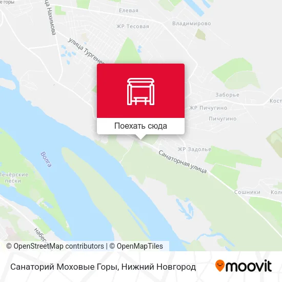 Карта Санаторий Моховые Горы