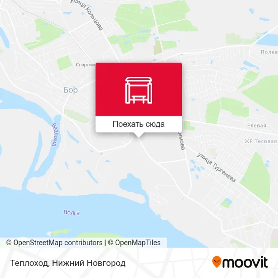 Карта Теплоход