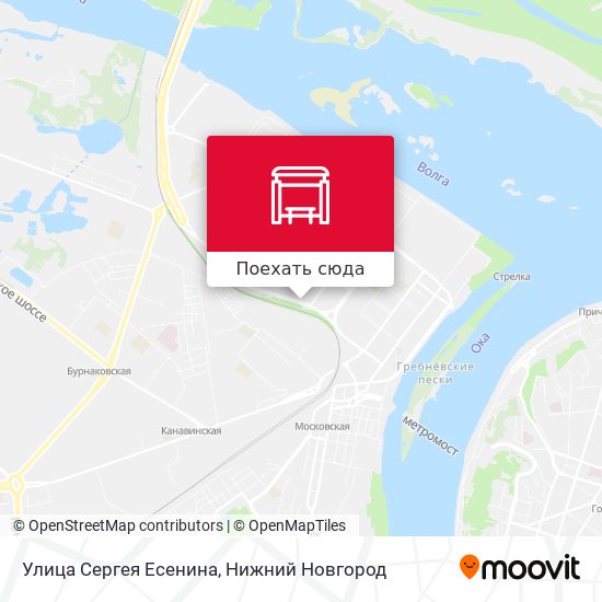 Карта Улица Сергея Есенина