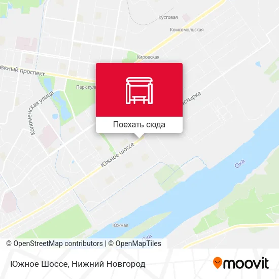 Карта Южное Шоссе