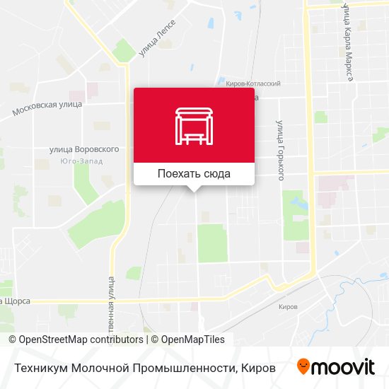 Карта Техникум Молочной Промышленности