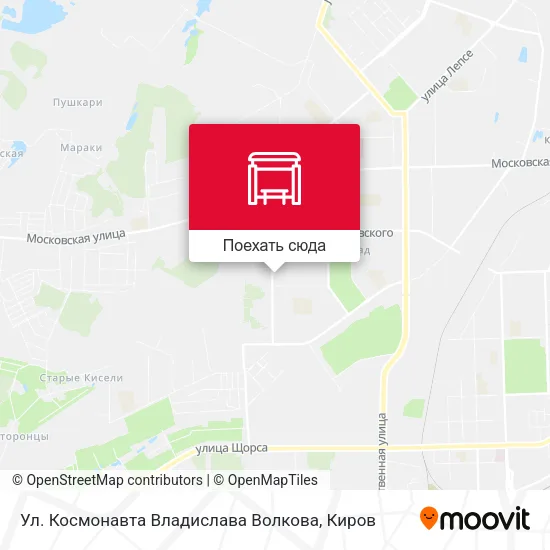Карта Ул. Космонавта Владислава Волкова