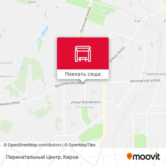 Карта Перинатальный Центр