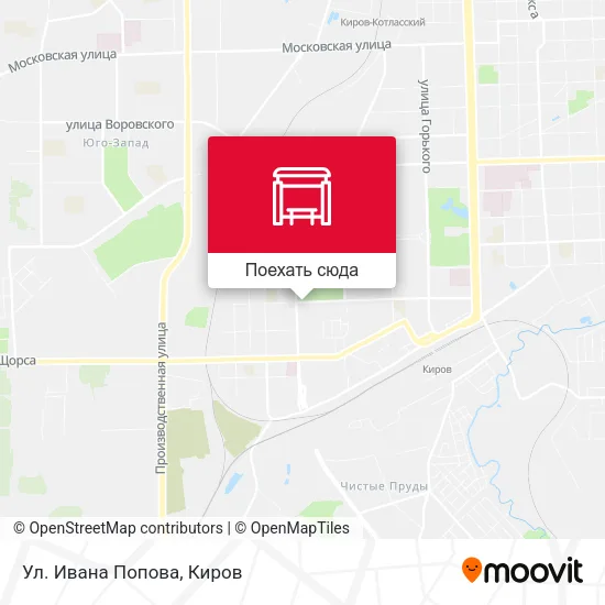 Карта Ул. Ивана Попова