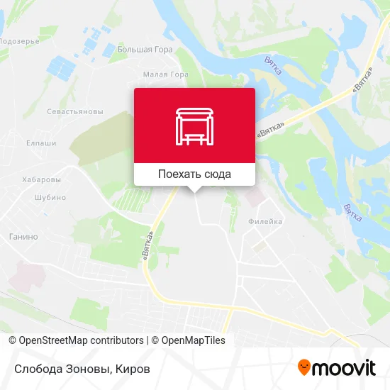 Карта Слобода Зоновы