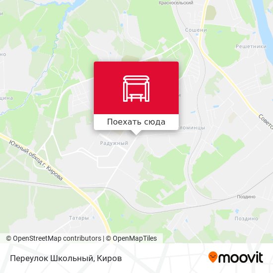Карта Переулок Школьный