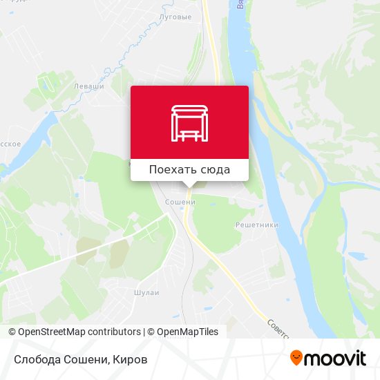 Карта Слобода Сошени