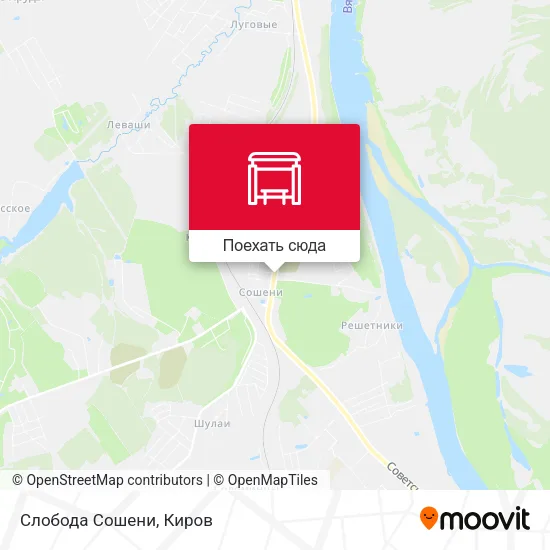 Карта Слобода Сошени