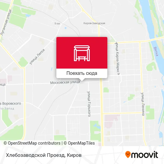 Карта Хлебозаводской Проезд