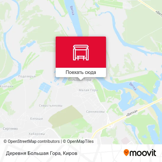 Карта Деревня Большая Гора