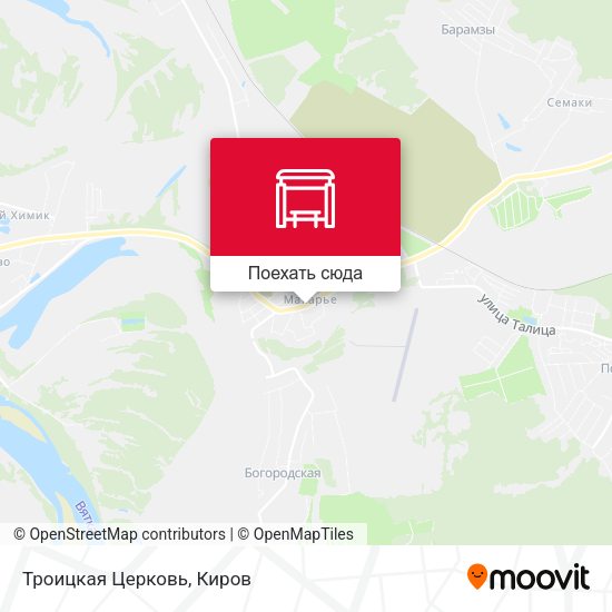 Карта Троицкая Церковь