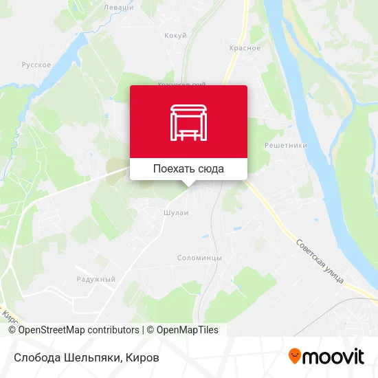 Карта Слобода Шельпяки