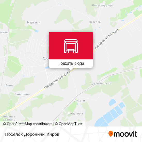 Карта Поселок Дороничи