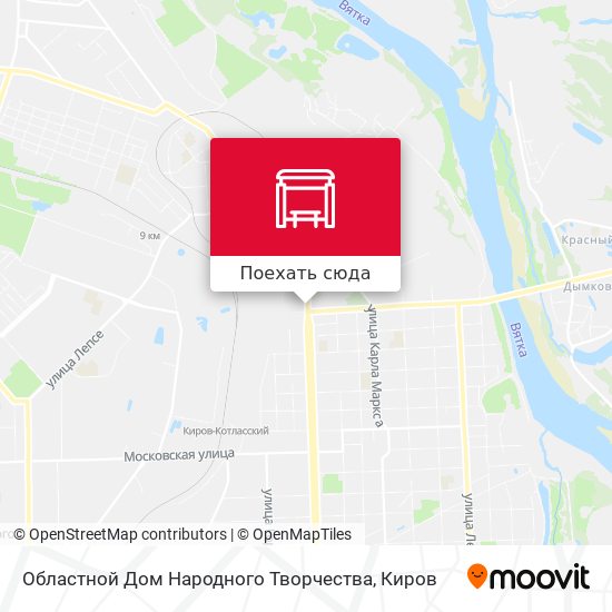 Карта Областной Дом Народного Творчества