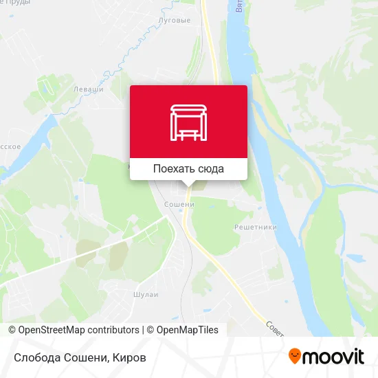 Карта Слобода Сошени