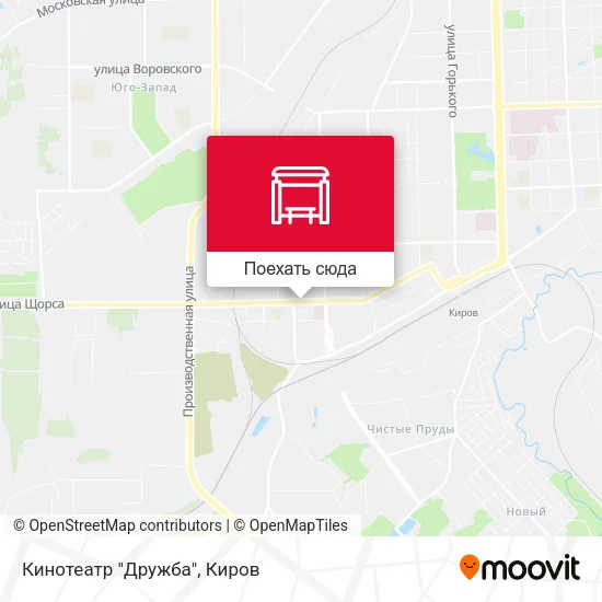 Карта Кинотеатр "Дружба"