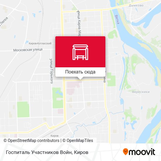 Карта Госпиталь Участников Войн