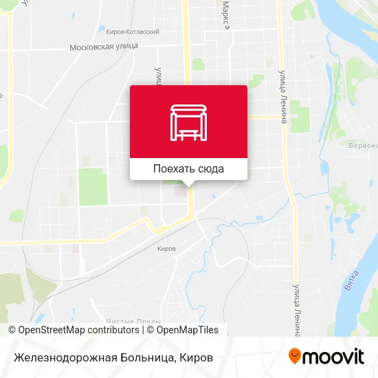 Карта Железнодорожная Больница