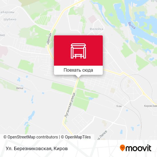 Карта Ул. Березниковская