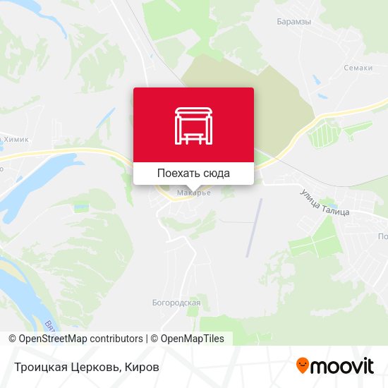 Карта Троицкая Церковь