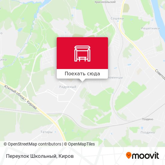 Карта Переулок Школьный