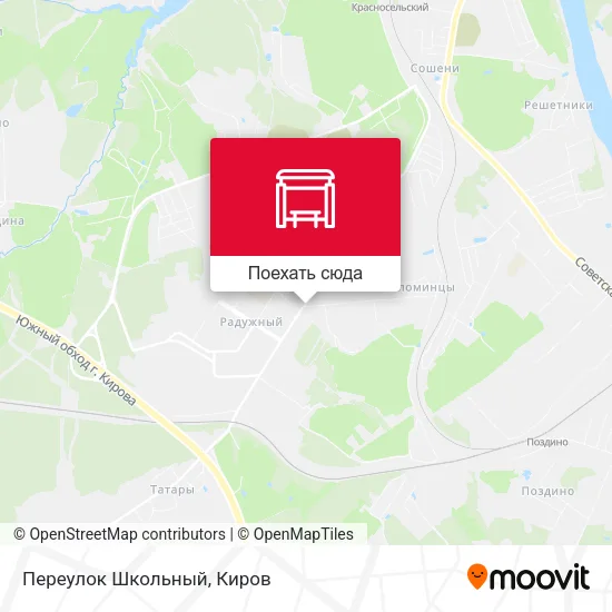 Карта Переулок Школьный