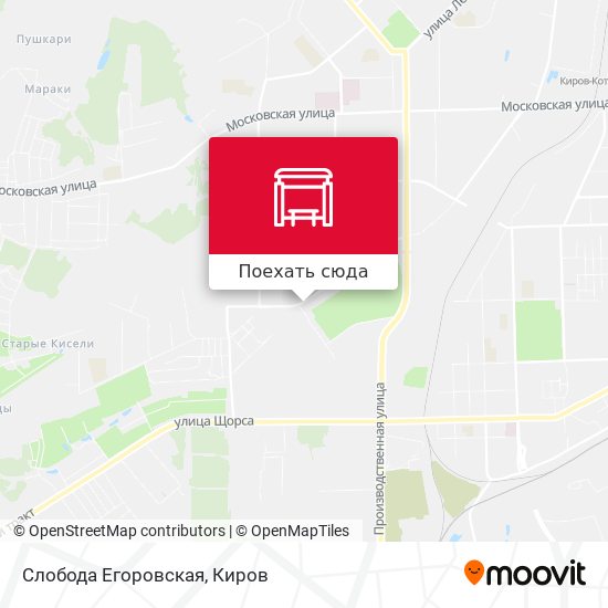 Карта Слобода Егоровская