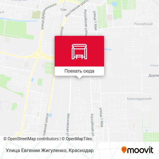 Карта Улица Евгении Жигуленко
