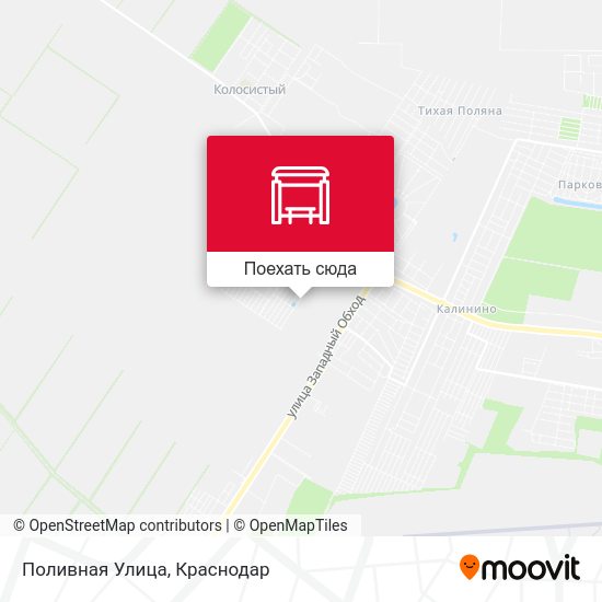 Карта Поливная Улица