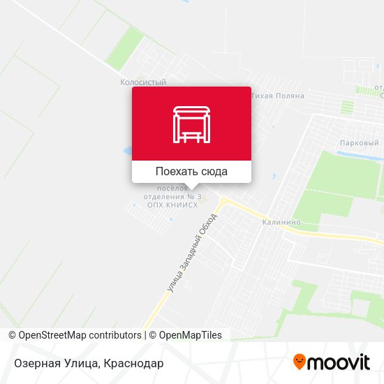Карта Озерная Улица