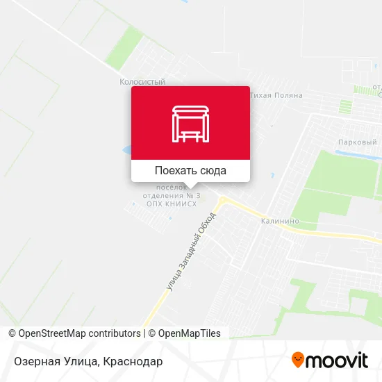 Карта Озерная Улица