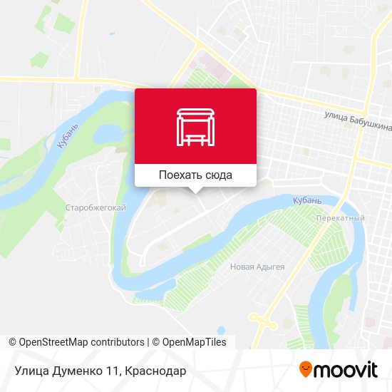 Карта Улица Думенко 11