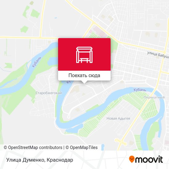 Карта Улица Думенко