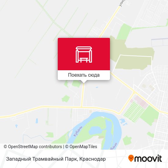 Карта Западный Трамвайный Парк