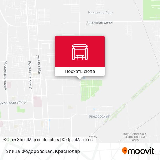 Карта Улица Федоровская