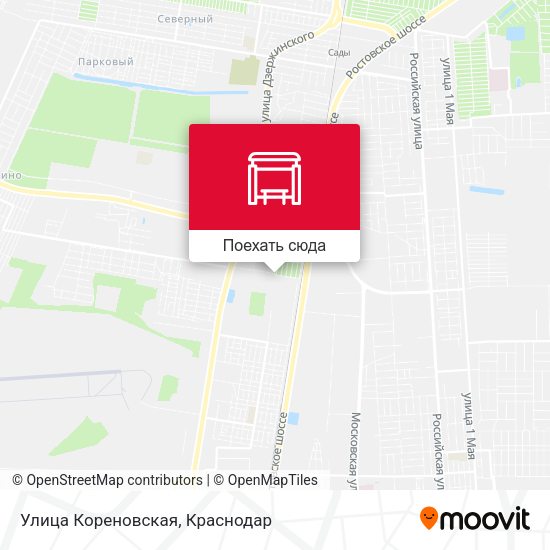 Карта Улица Кореновская