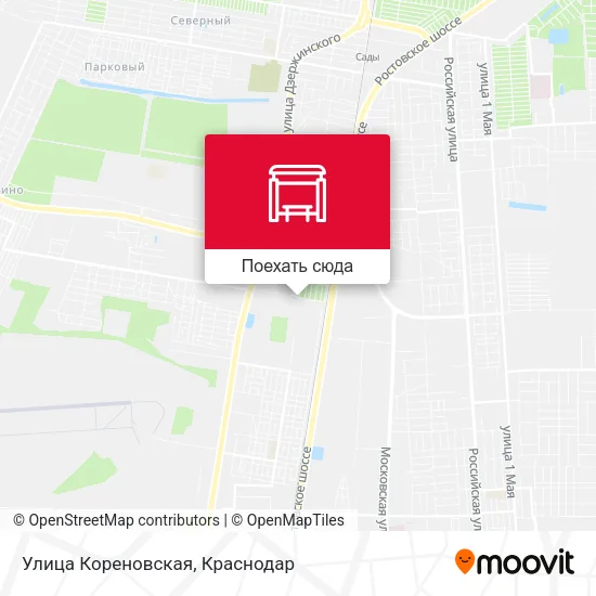 Карта Улица Кореновская