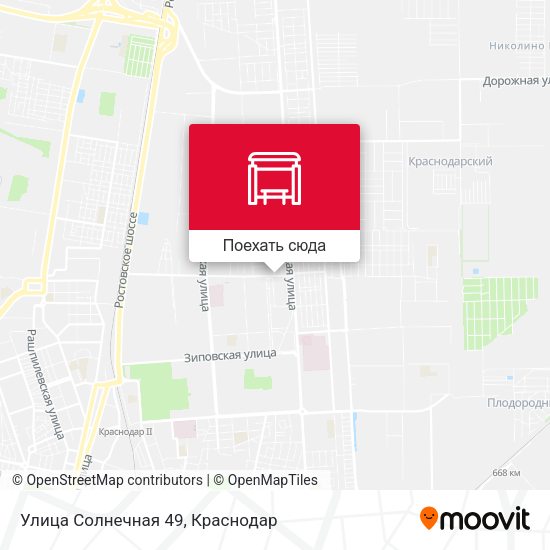 Карта Улица Солнечная 49