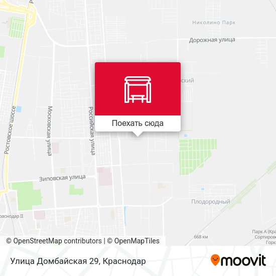 Карта Улица Домбайская 29