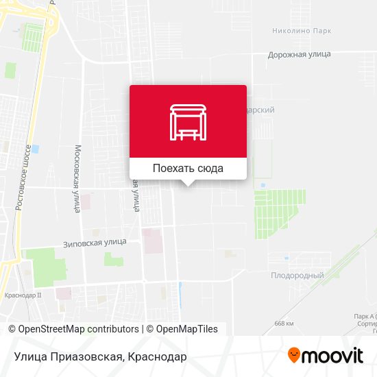 Карта Улица Приазовская