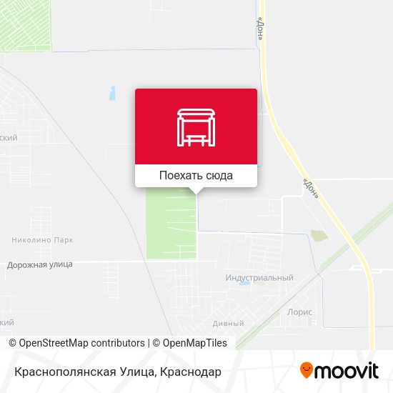 Карта Краснополянская Улица