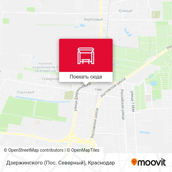 Карта Дзержинского (Пос. Северный)