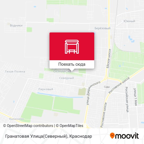Карта Гранатовая Улица(Северный)