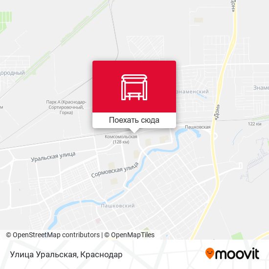 Карта Улица Уральская