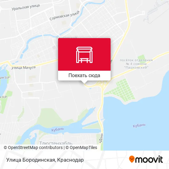Карта Улица Бородинская