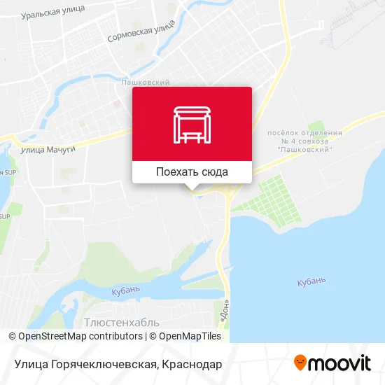 Карта Улица Горячеключевская