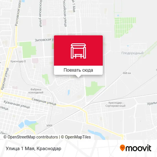 Карта Улица 1 Мая