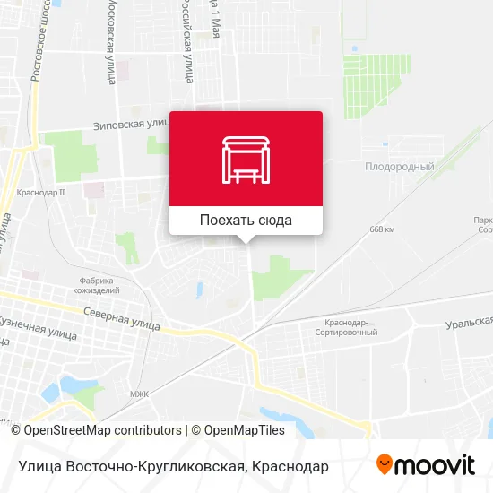 Карта Улица Восточно-Кругликовская