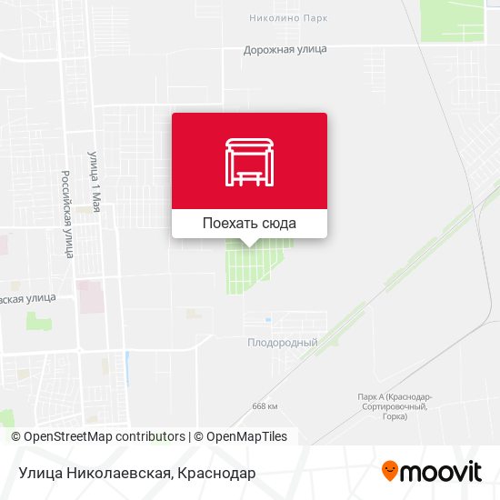Карта Улица Николаевская